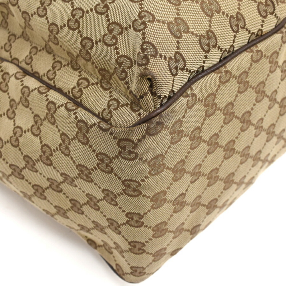 Gucci Canvas Jacquard Bag Shoulder GG Beige - Picture 6 of 8